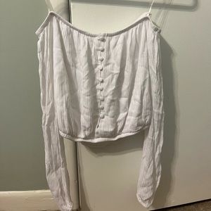 PacSun/LA Hearts off the shoulder white blouse
